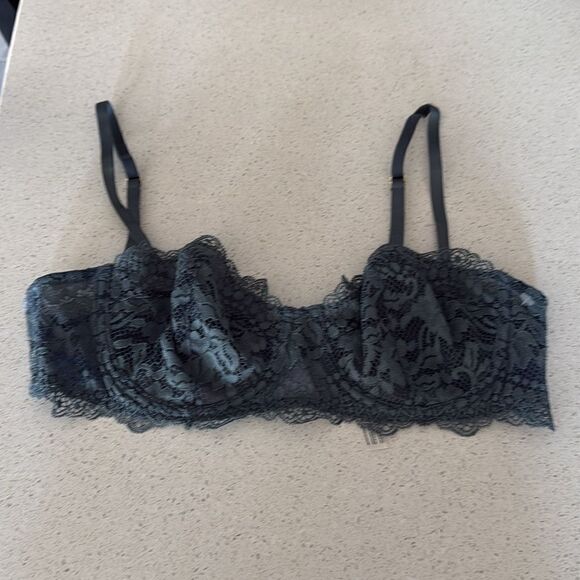 NWOT Free People Maya Convertible Underwire Bra Lace Semi Sheer Adjustable Strap - Picture 6 of 9